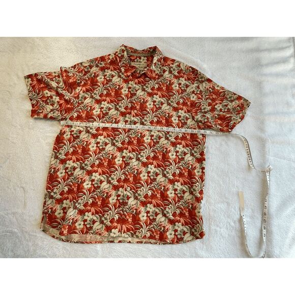 Tommy Bahama 100% Silk Hawaiian Camp Shirts Lot of Three, Red/Blue, Size L, EUC - Picture 4 of 8